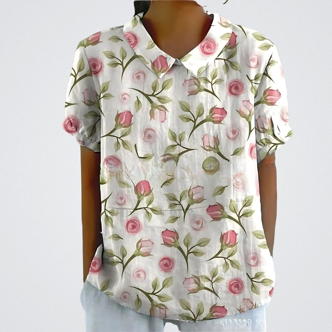 Fabiana™ | Elegant Blomsterbluse