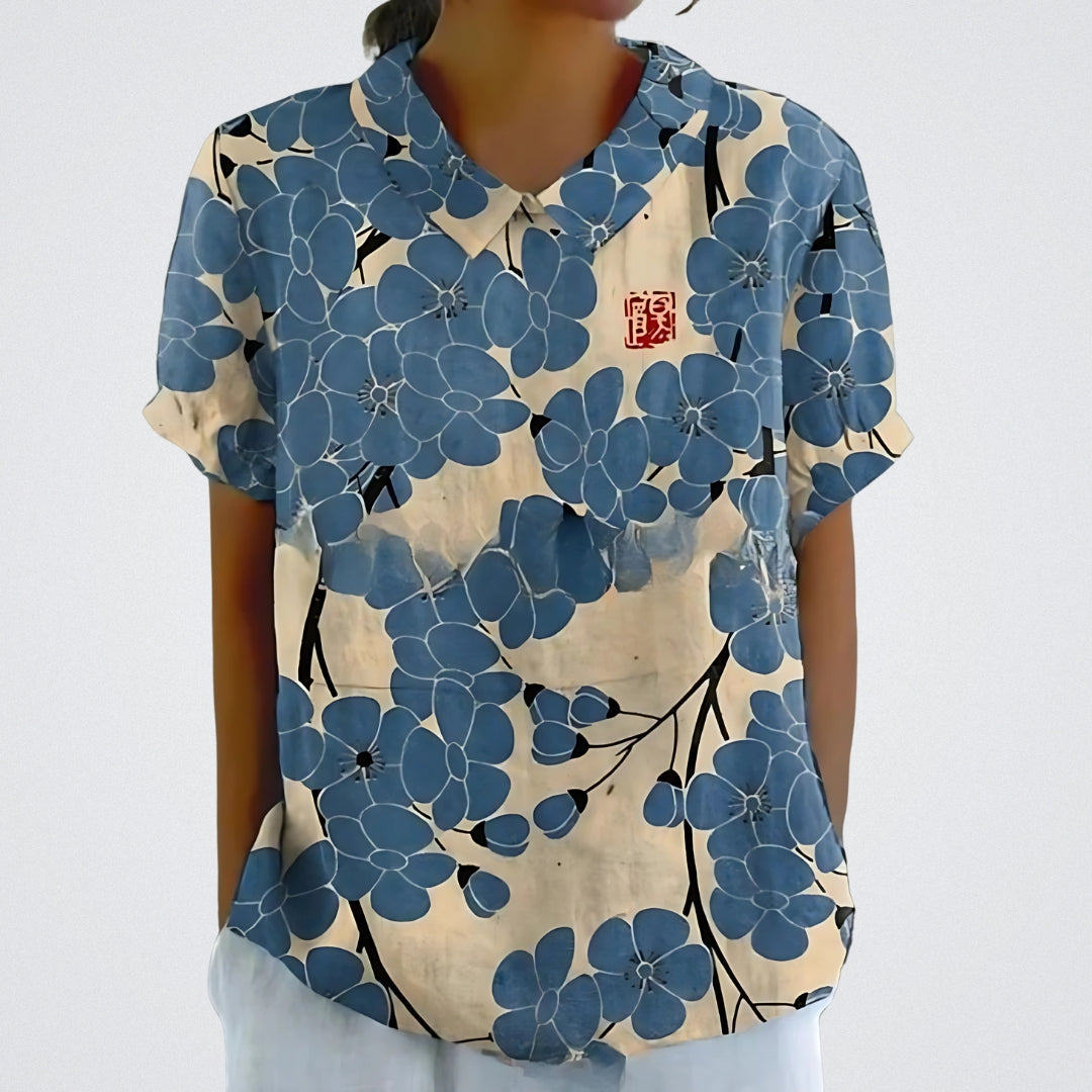 Fabiana™ | Elegant Blomsterbluse