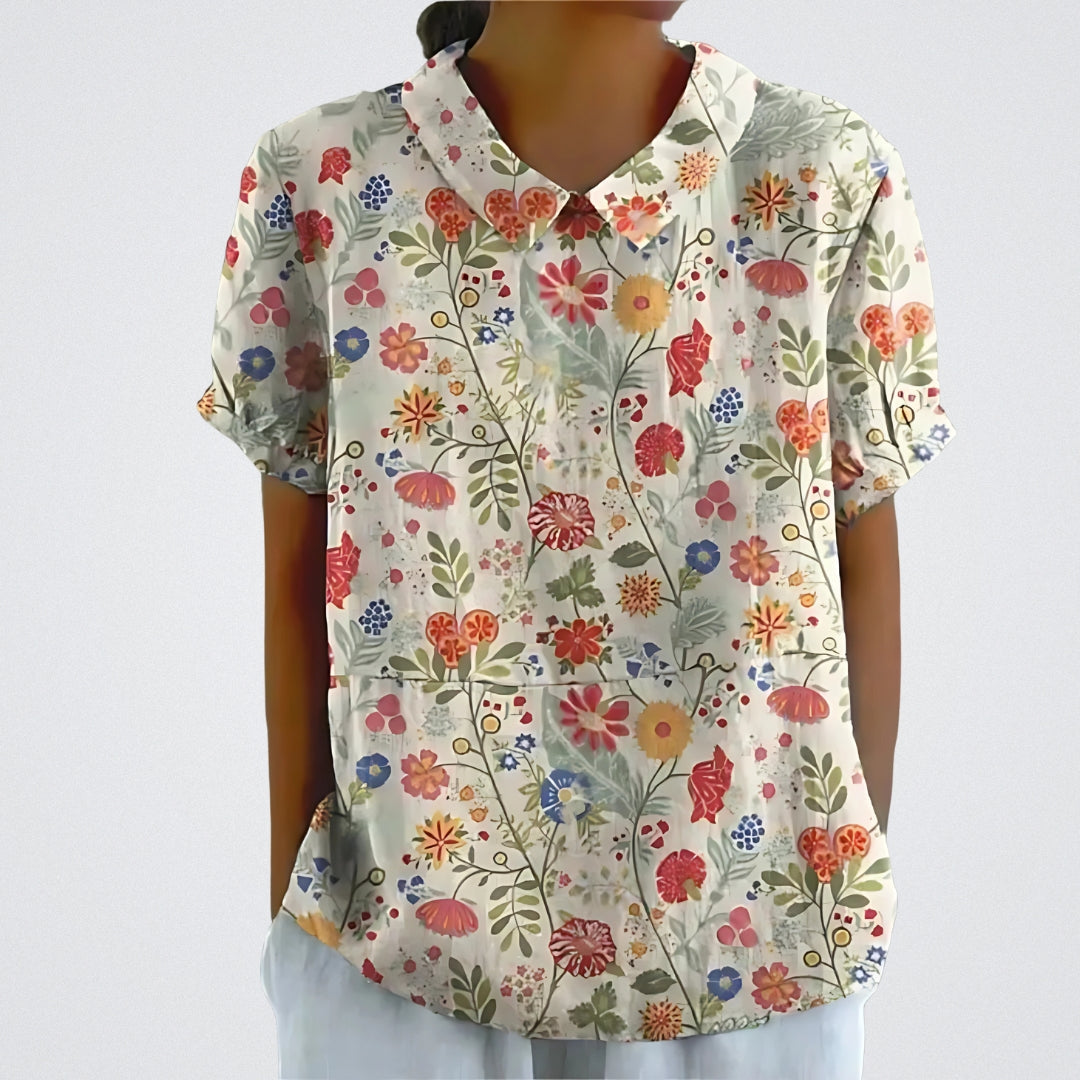 Fabiana™ | Elegant Blomsterbluse