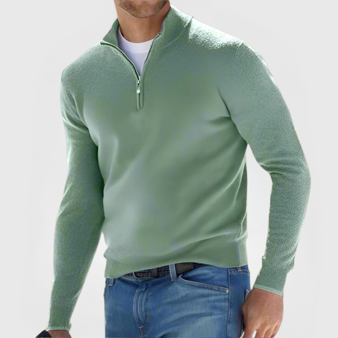 Renzino | Stilfuld sweater med lynlås