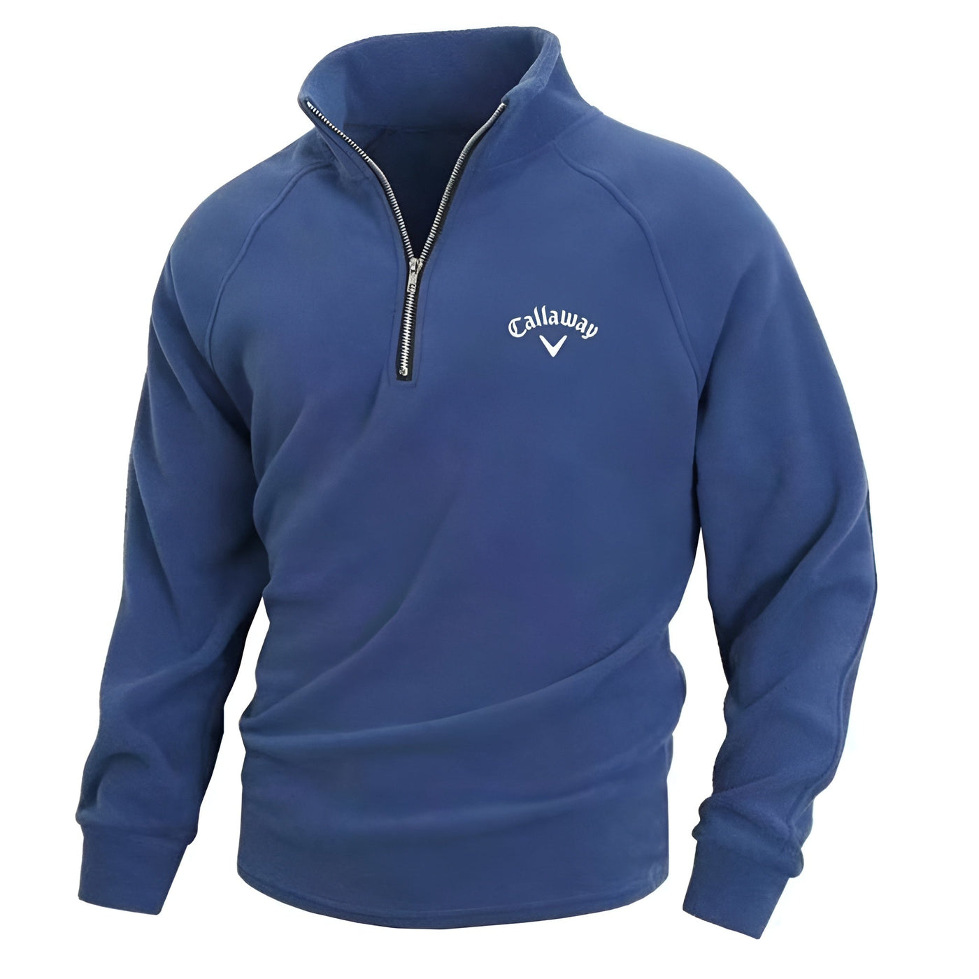 Callaway Heritage bomuldstrøje med halv lynlås