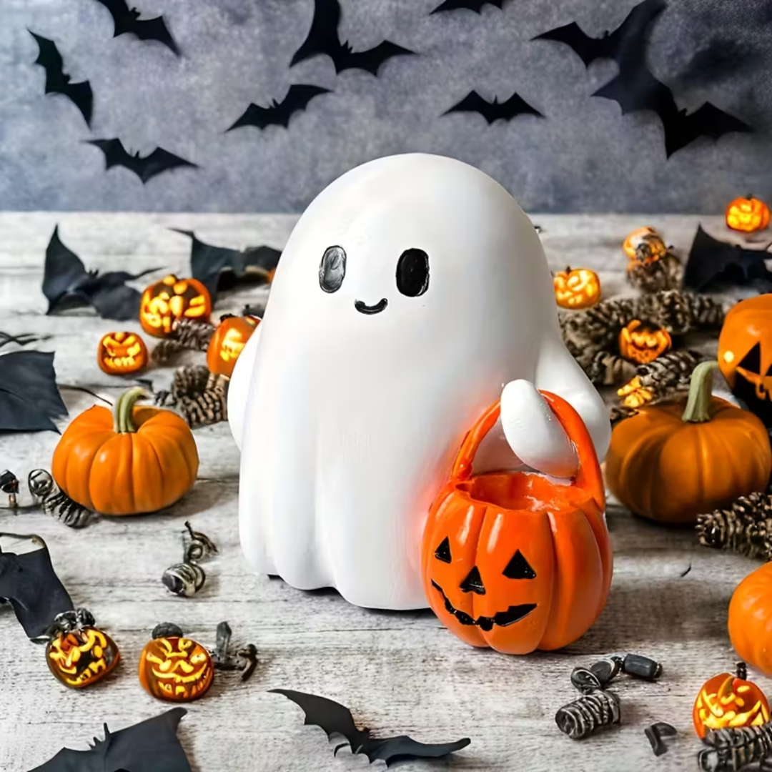 Håndlavet 3D Halloween spøgelseslampe