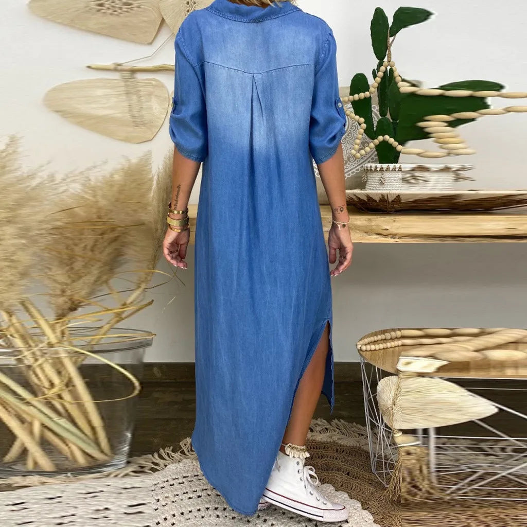 Sopphie™ | Abito Lungo Stile Jeans