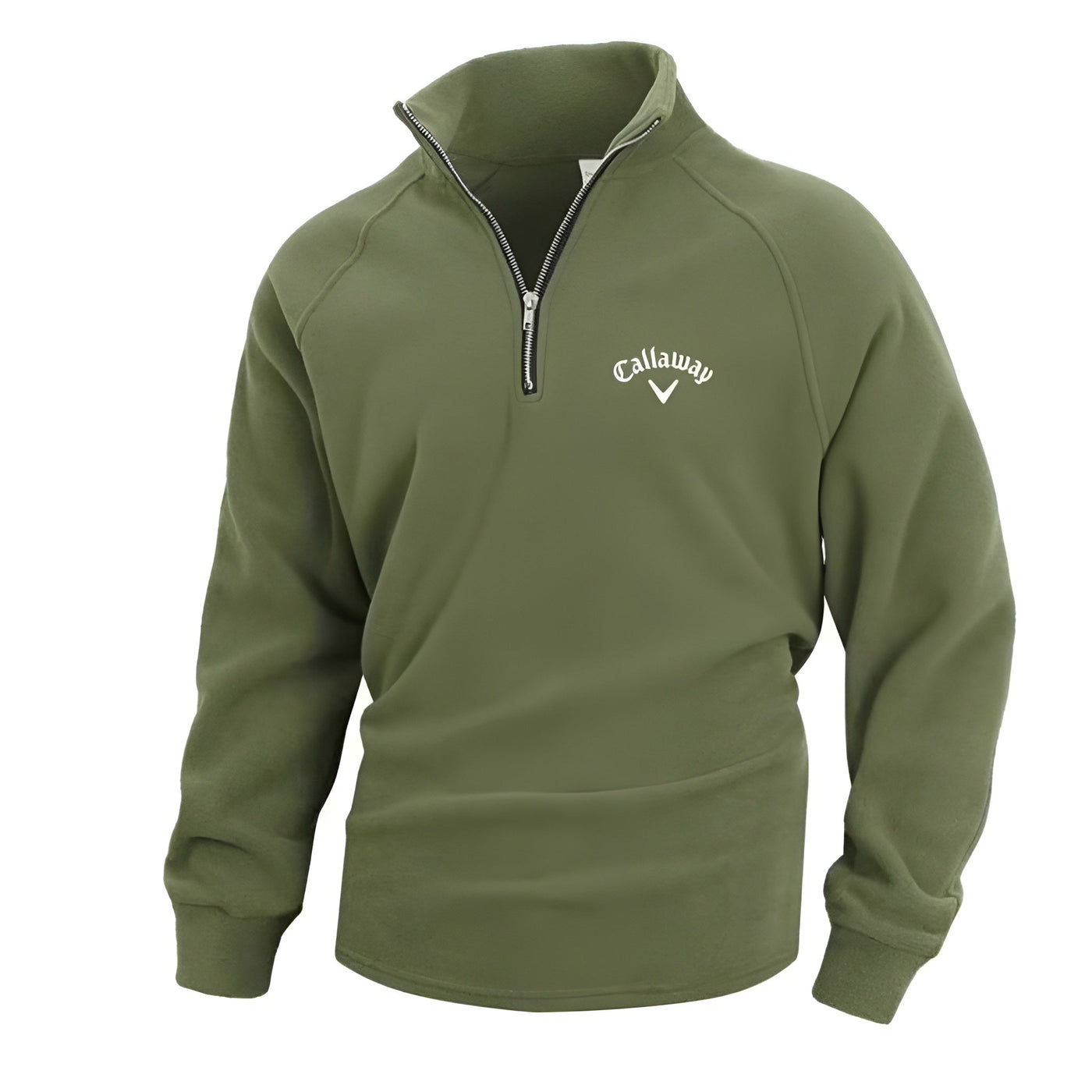 Callaway Heritage bomuldstrøje med halv lynlås