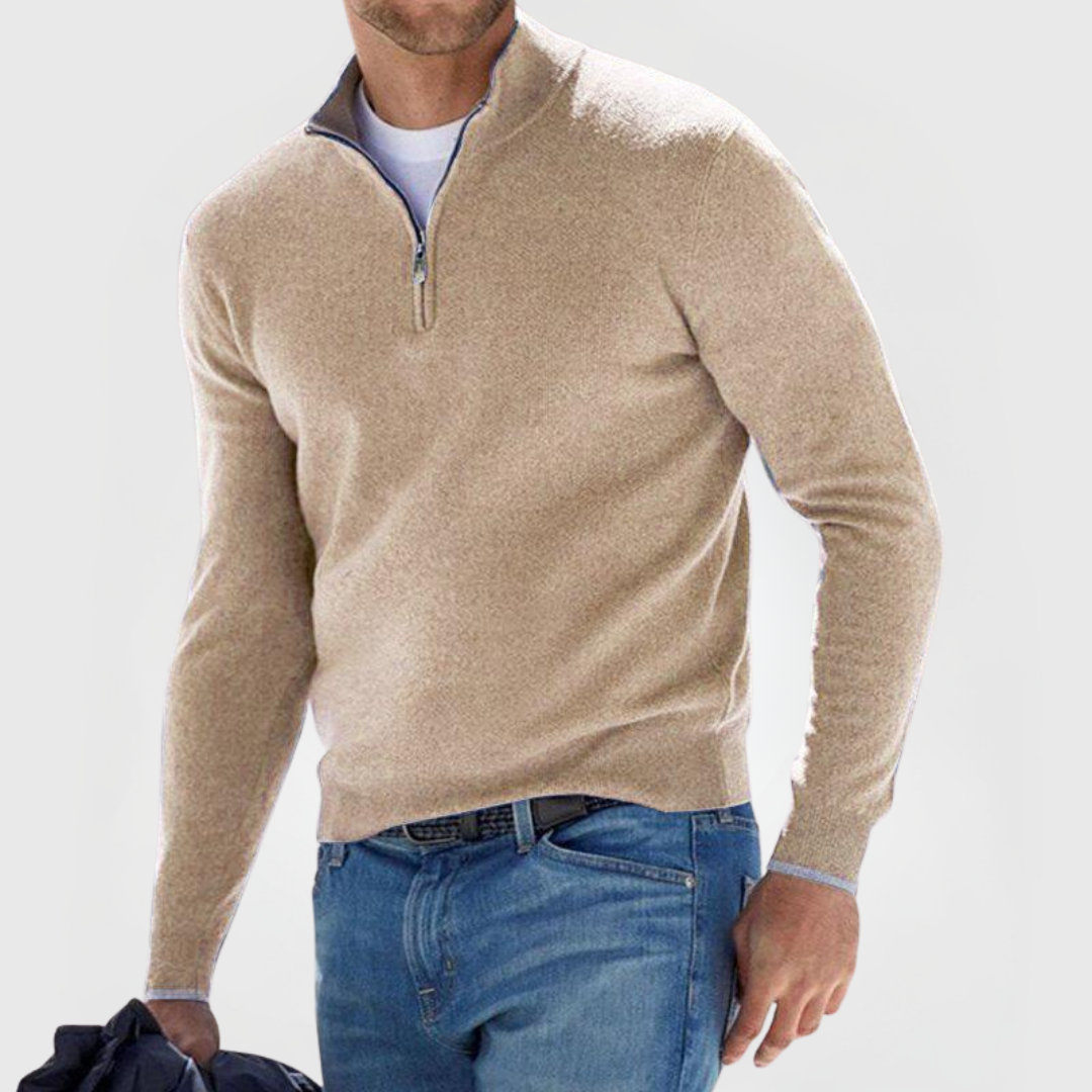 Renzino | Stilfuld sweater med lynlås