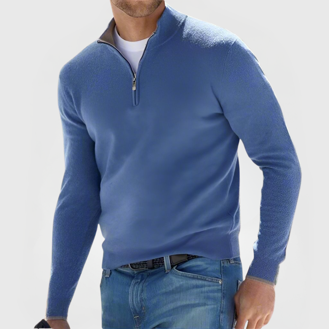 Renzino | Stilfuld sweater med lynlås