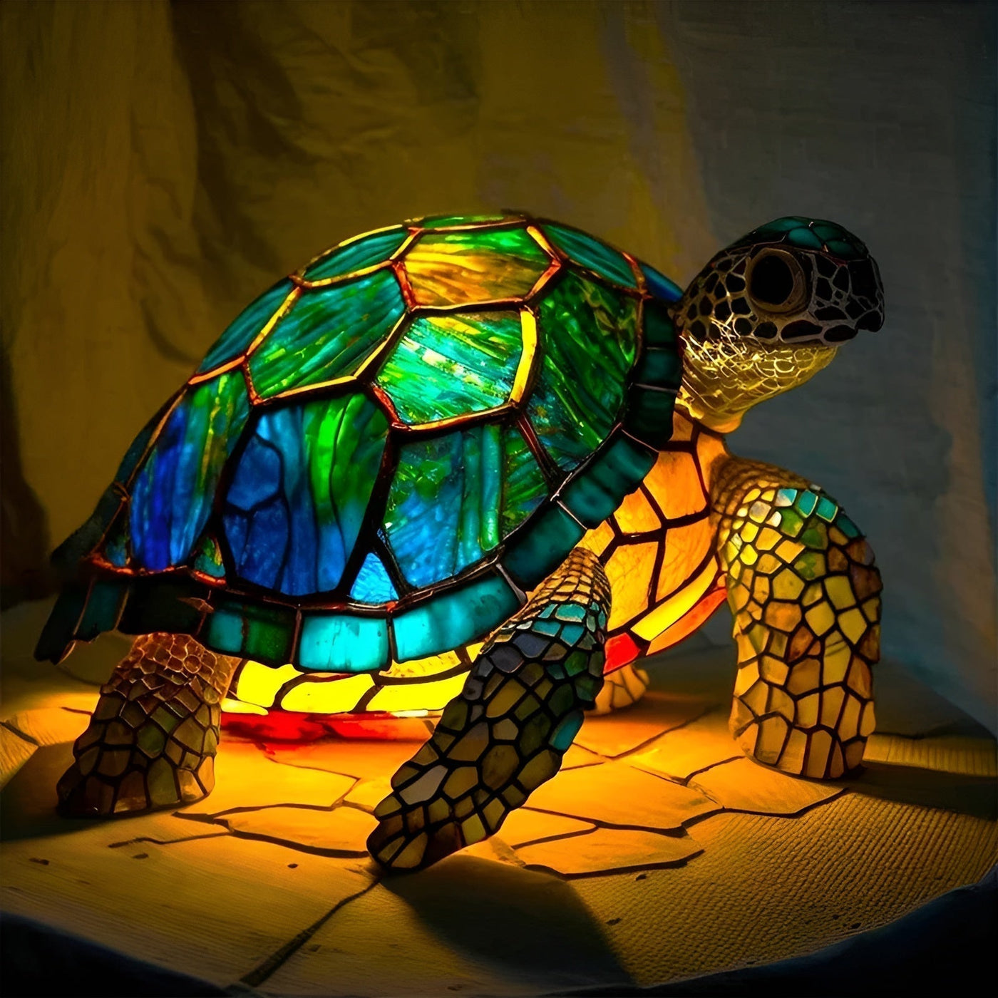 Lille - Farvet glas lampe