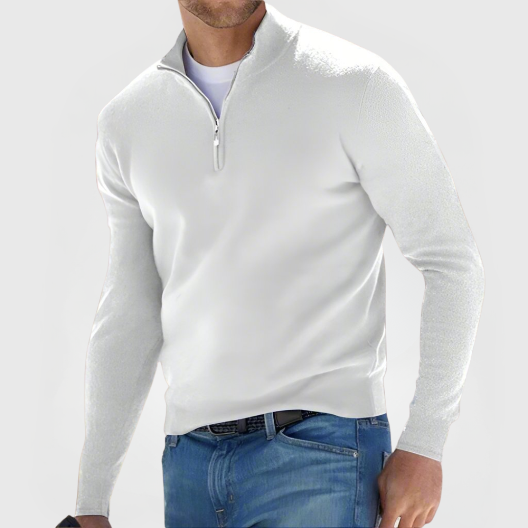 Renzino | Stilfuld sweater med lynlås