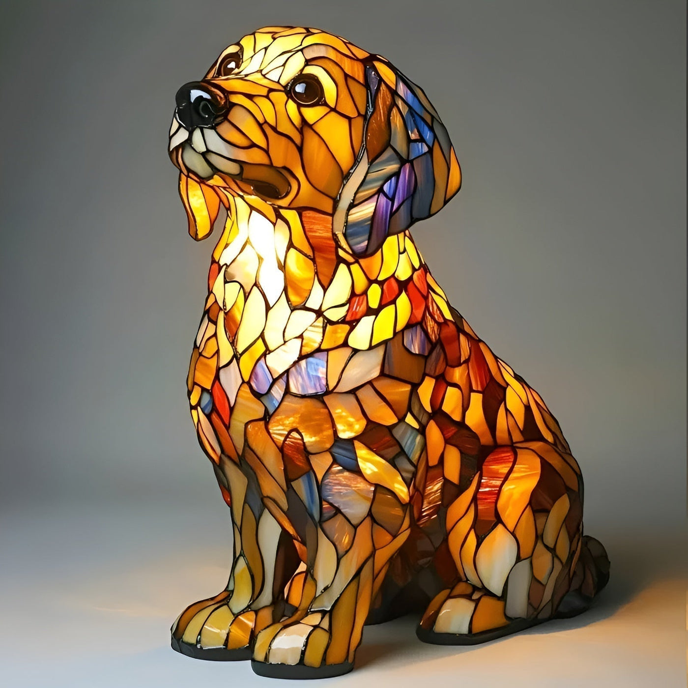 Nala - Glasmalet Lampe