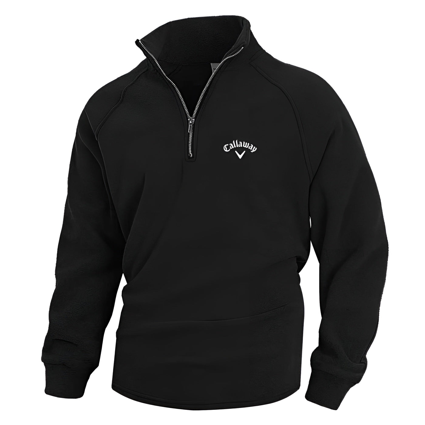 Callaway Heritage bomuldstrøje med halv lynlås
