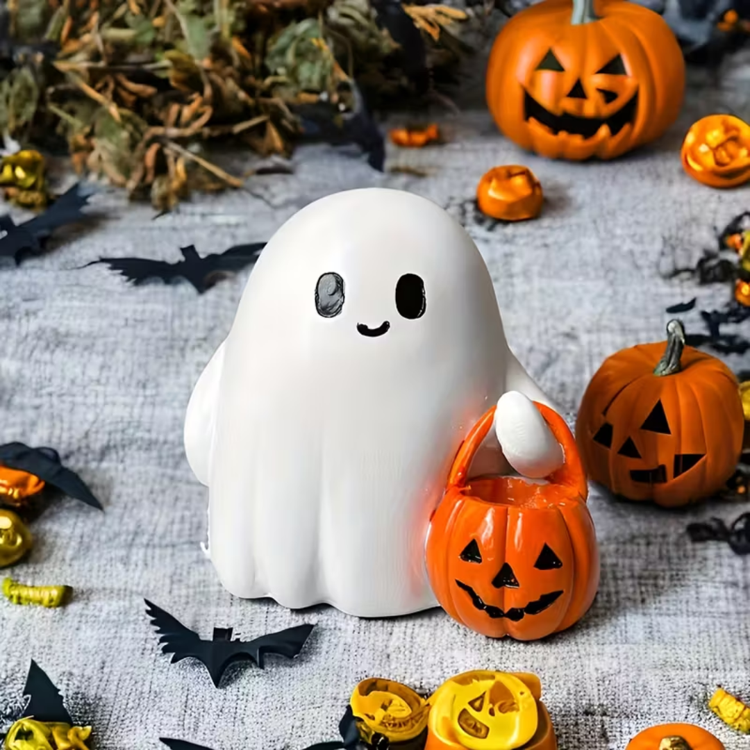 Håndlavet 3D Halloween spøgelseslampe