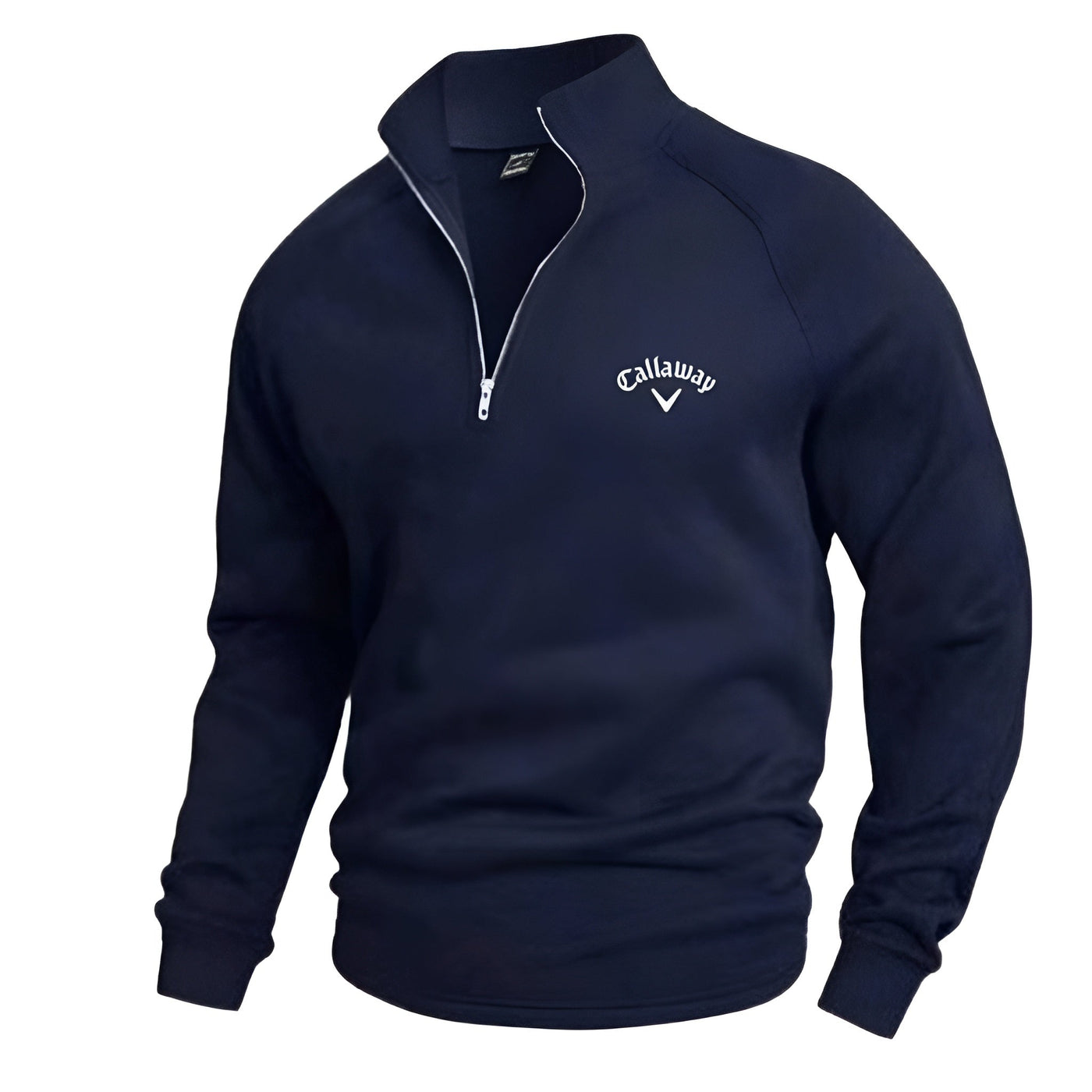 Callaway Heritage bomuldstrøje med halv lynlås