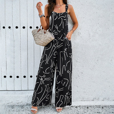 Stilfuld Abstrakt Jumpsuit