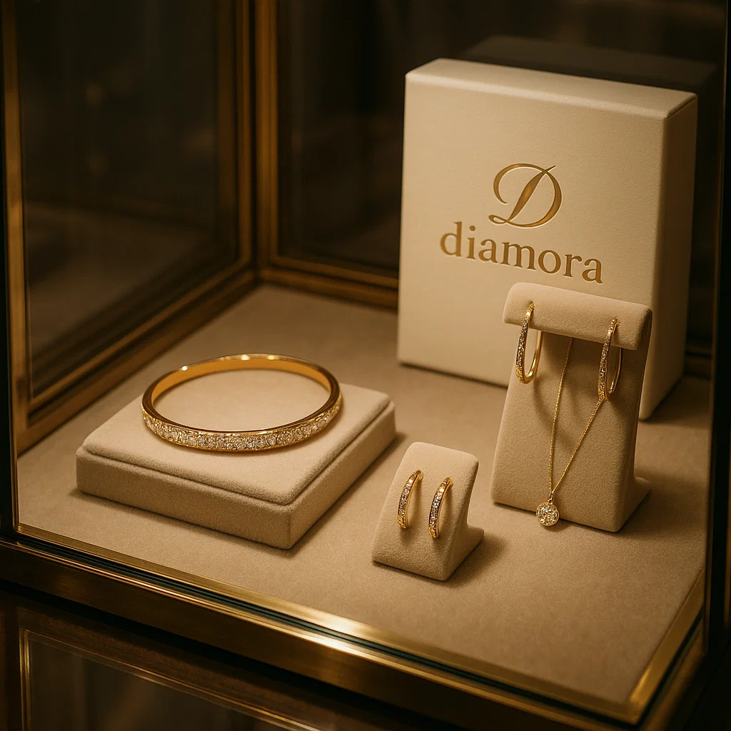 Vintage ring i guld og sølv med uregelmæssig form og zirkoner