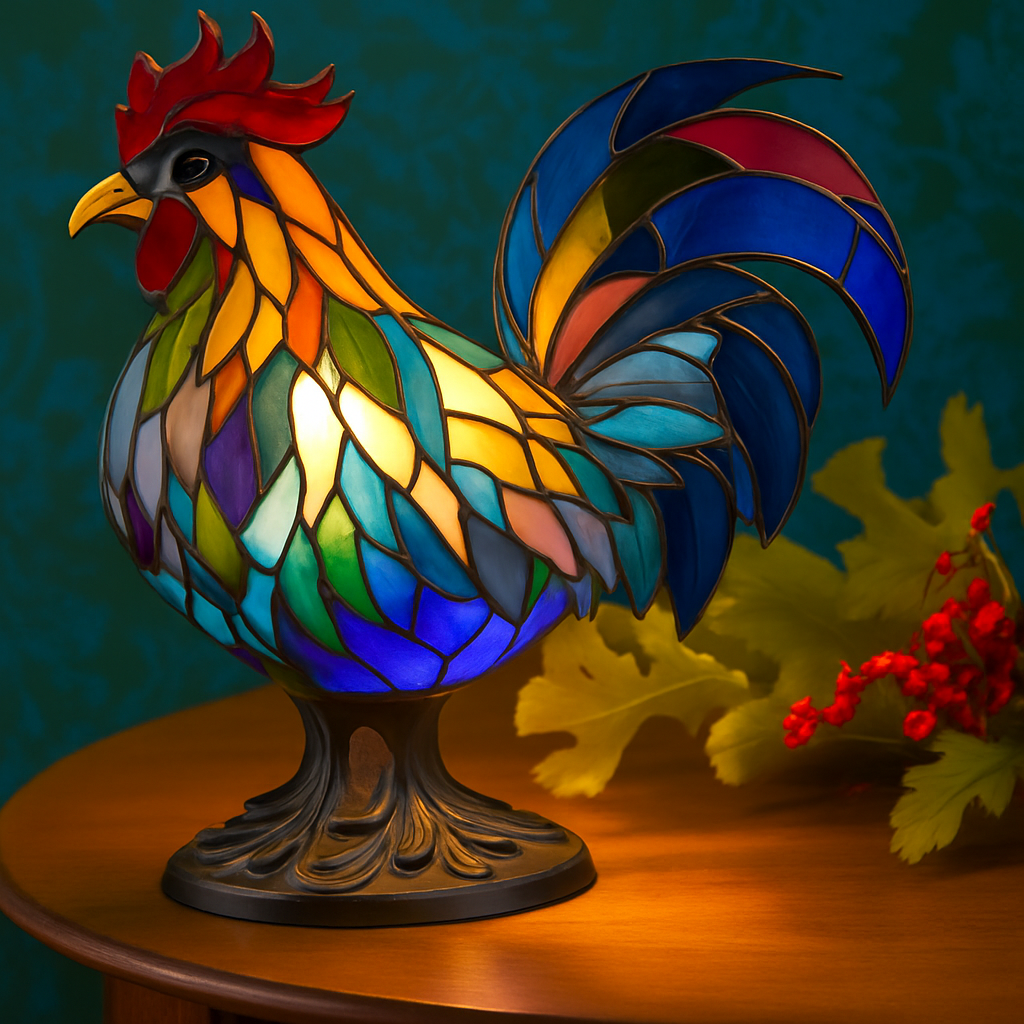 Chico – Glasmalet Lampe