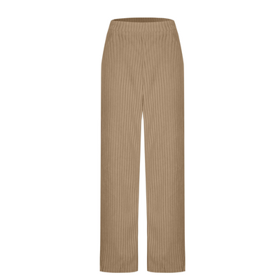 Everly - Ribstrikkede joggingbukser