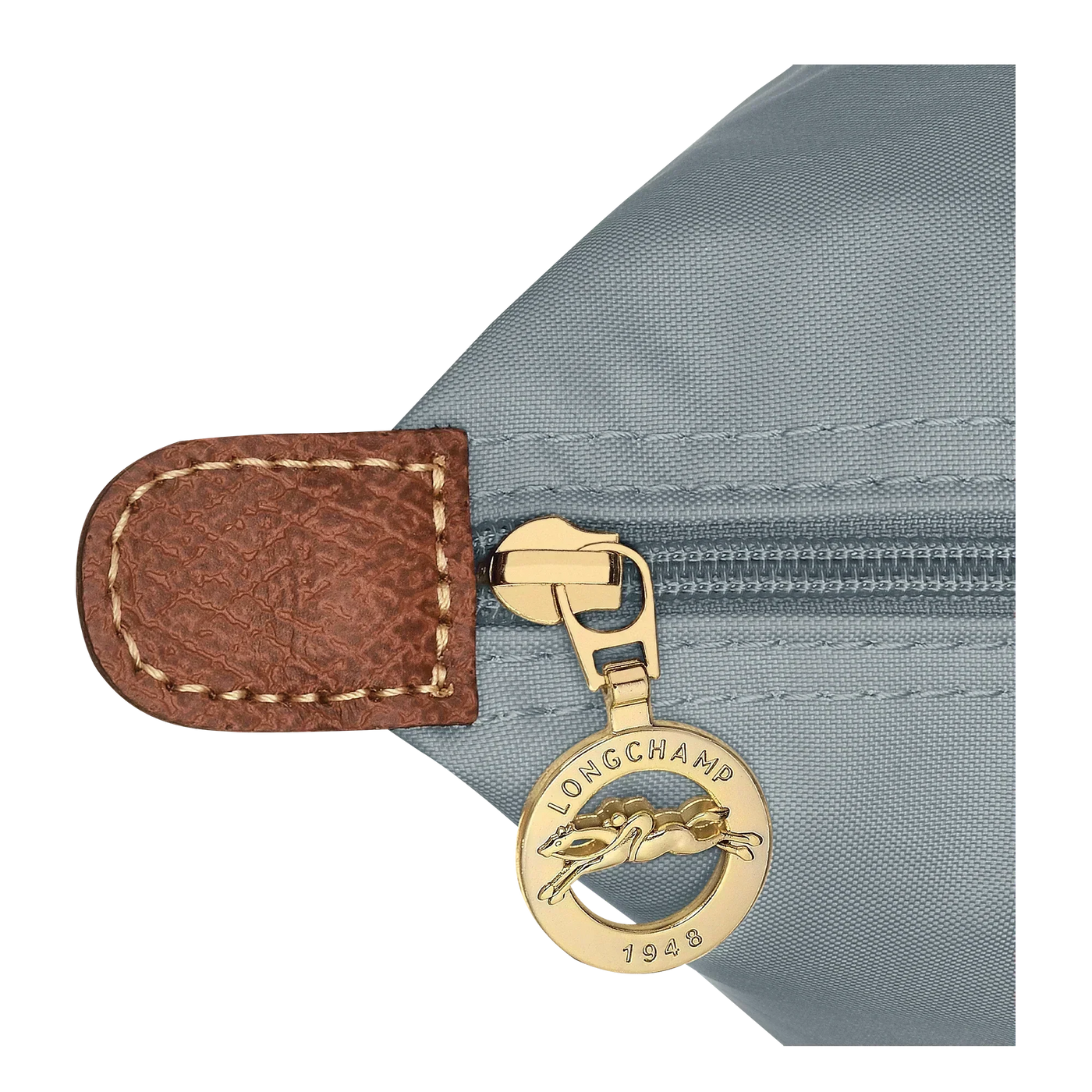Longchamp - Stor Le Pliage Tote, Stål