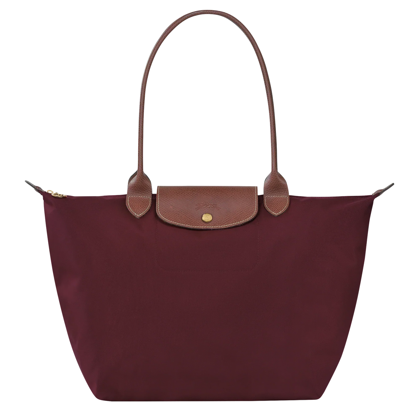 Longchamp - Stor Le Pliage Tote, Bordeauxrød