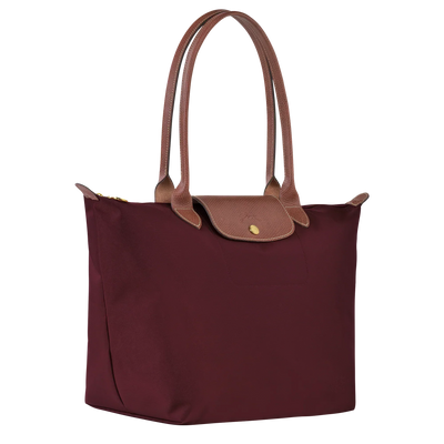 Longchamp - Stor Le Pliage Tote, Bordeauxrød
