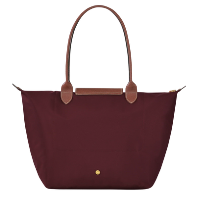 Longchamp - Stor Le Pliage Tote, Bordeauxrød
