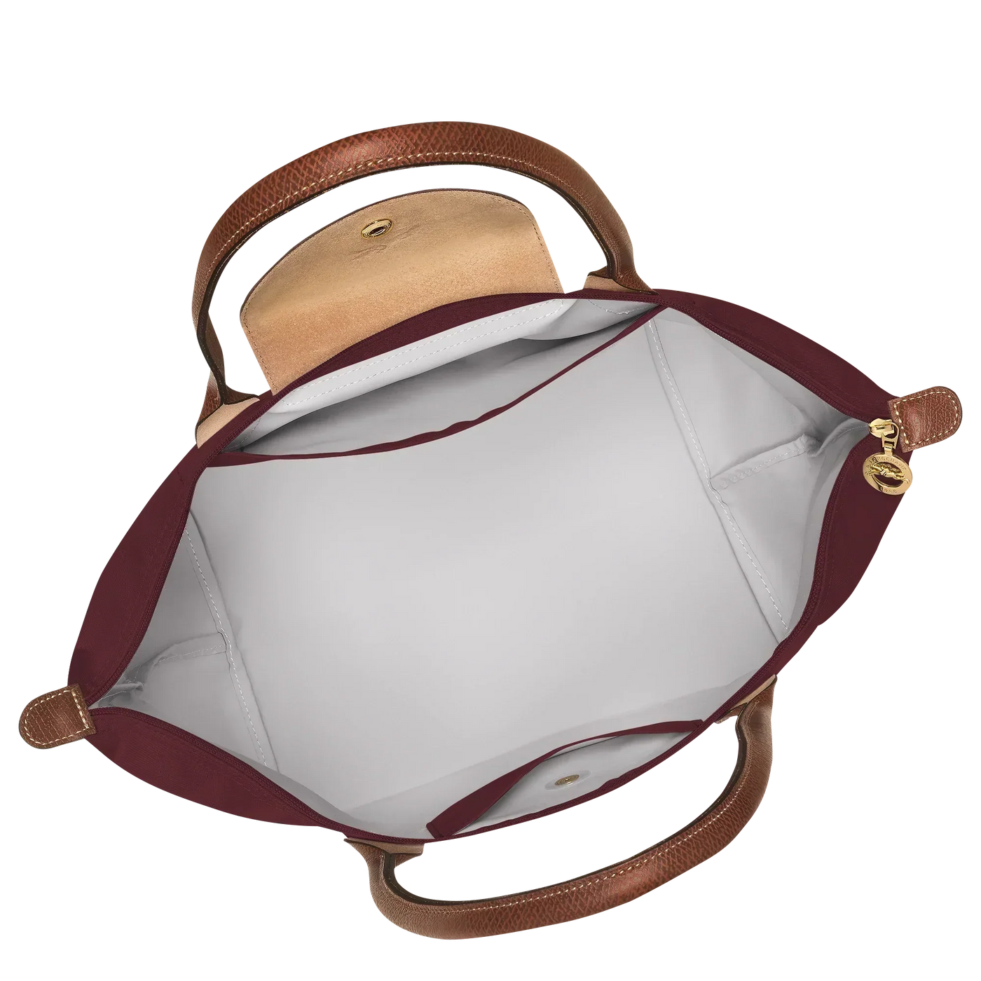 Longchamp - Stor Le Pliage Tote, Bordeauxrød