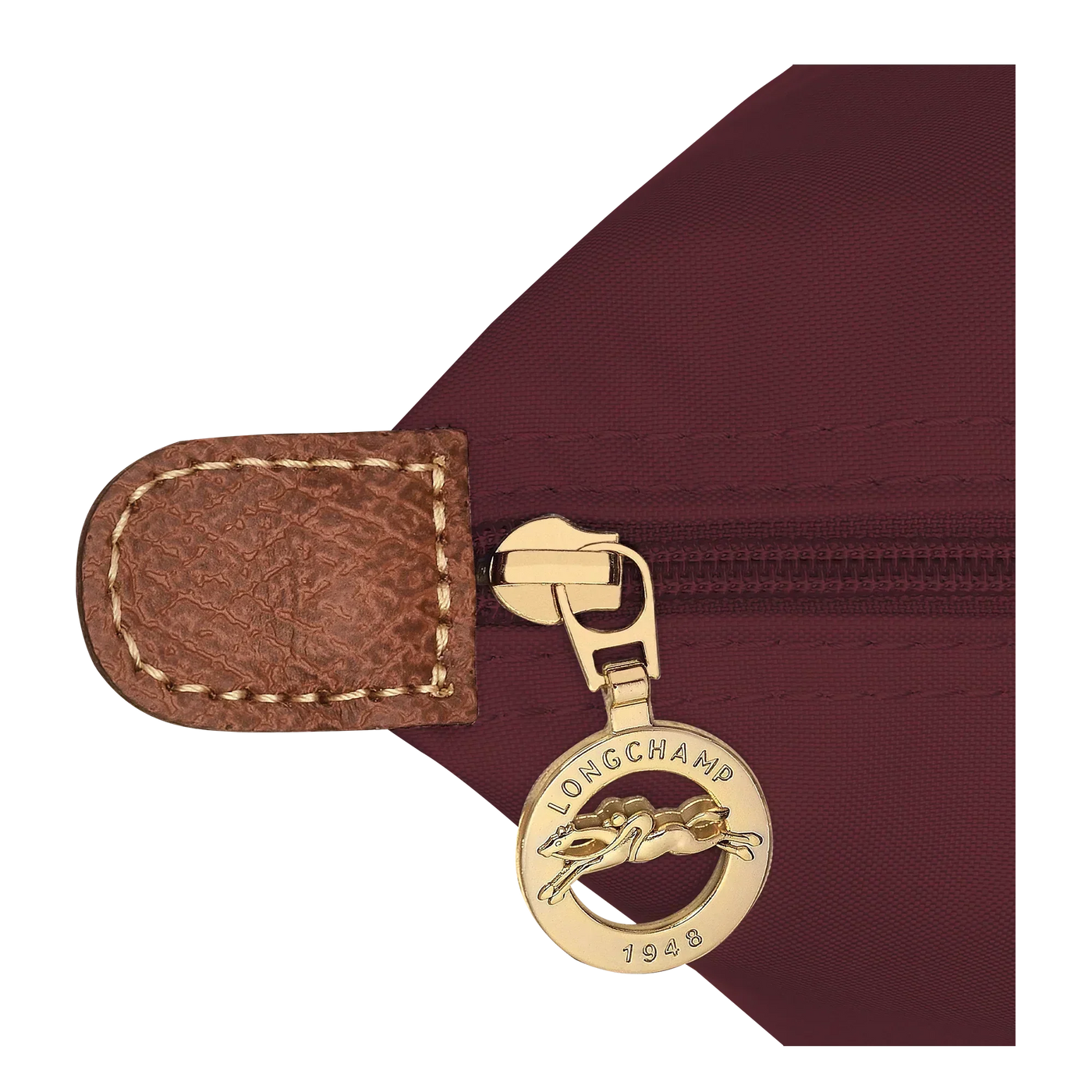Longchamp - Stor Le Pliage Tote, Bordeauxrød