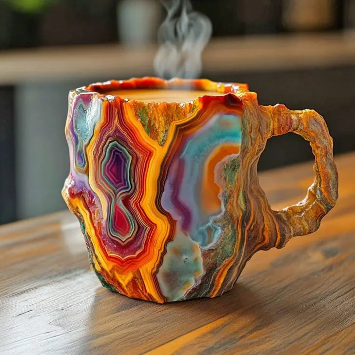 Mineralkrystal kaffekopper