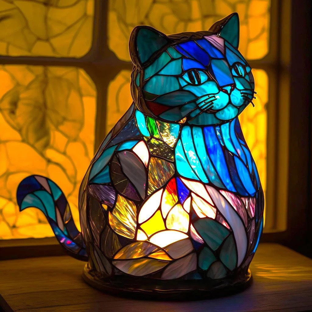Bobo - Glasmalet Lampe