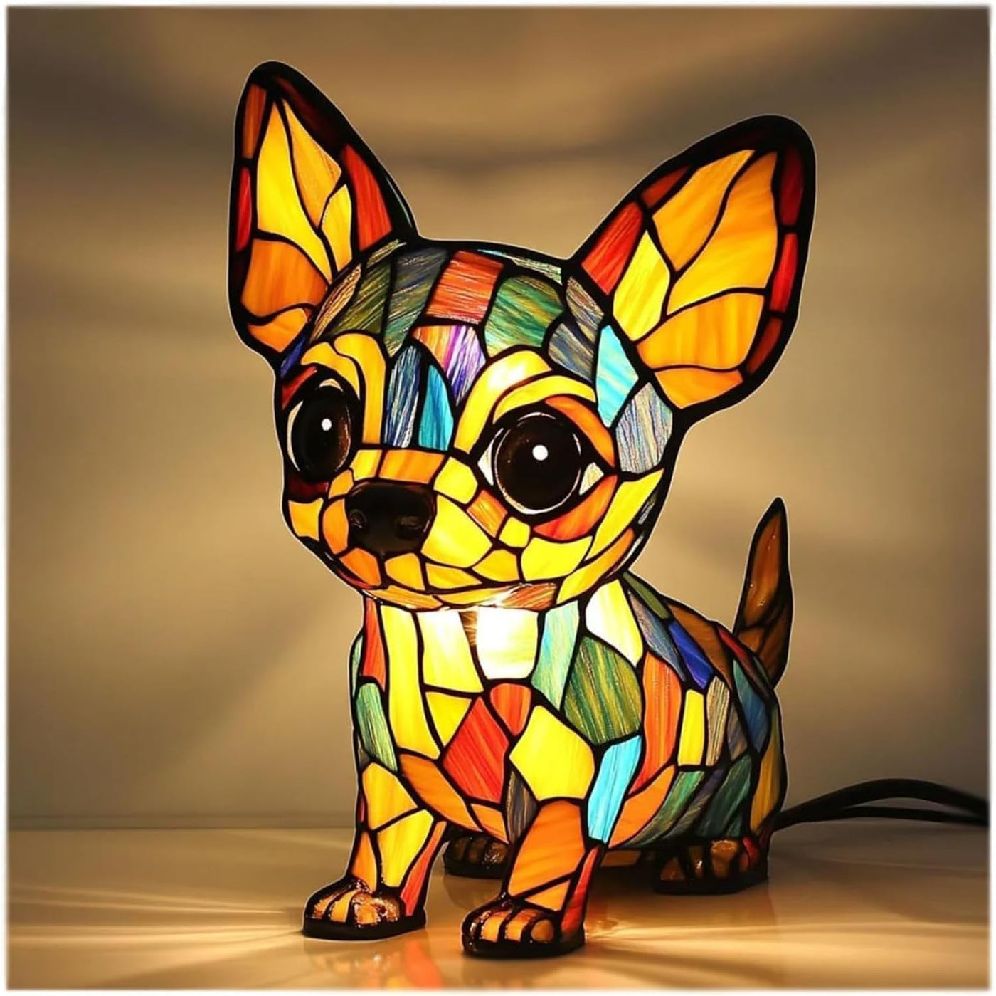 Bibi - Glasmalet Lampe