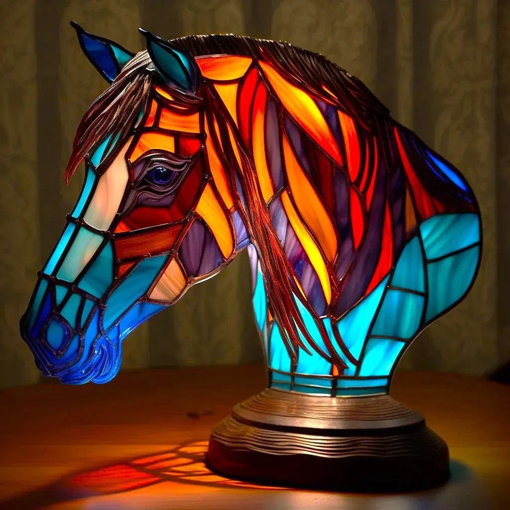 Nobby - Glasmalet Lampe