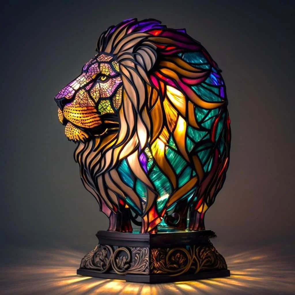 Tutte - Glasmalet Lampe