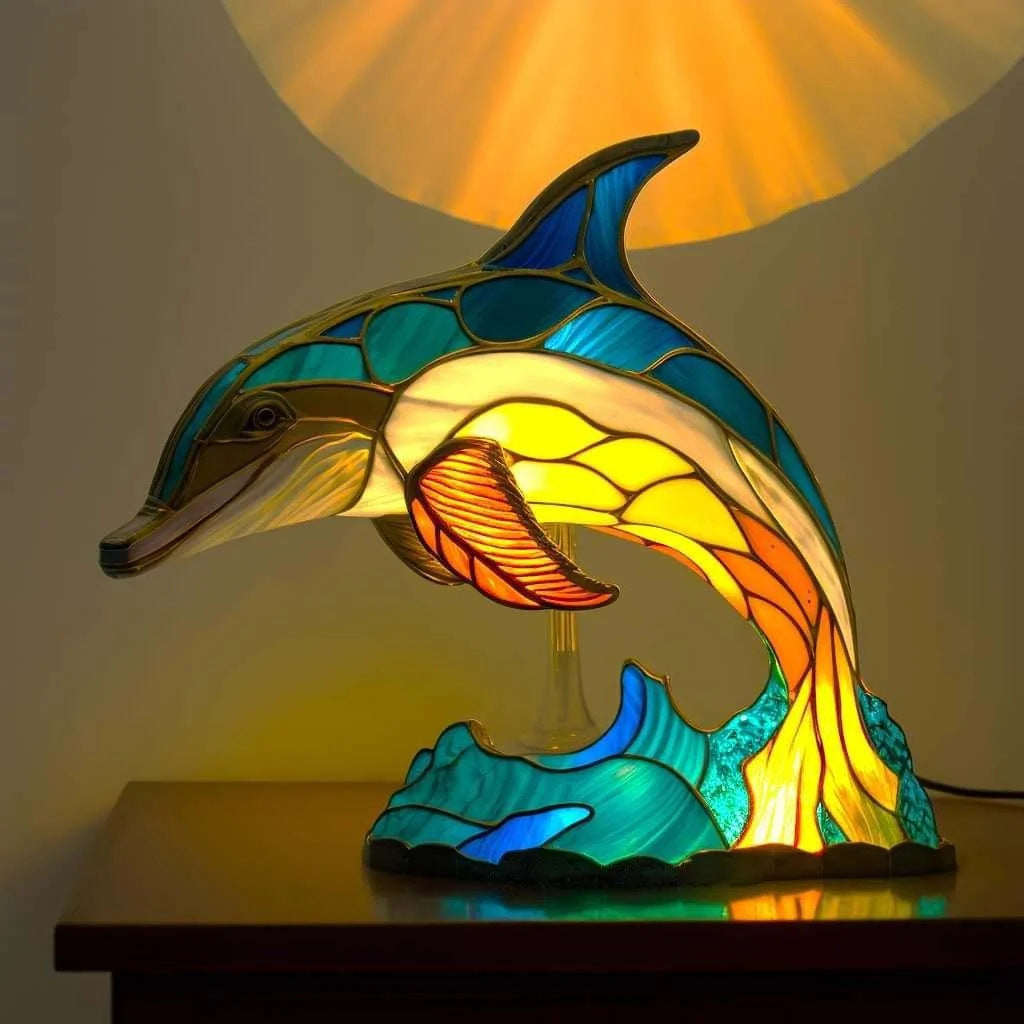 Viky – Glasmalet Lampe