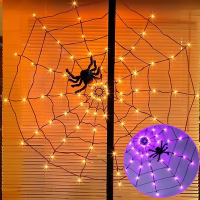 WebaGlow – Halloween-edderkoppespindslys med uhyggelig charme