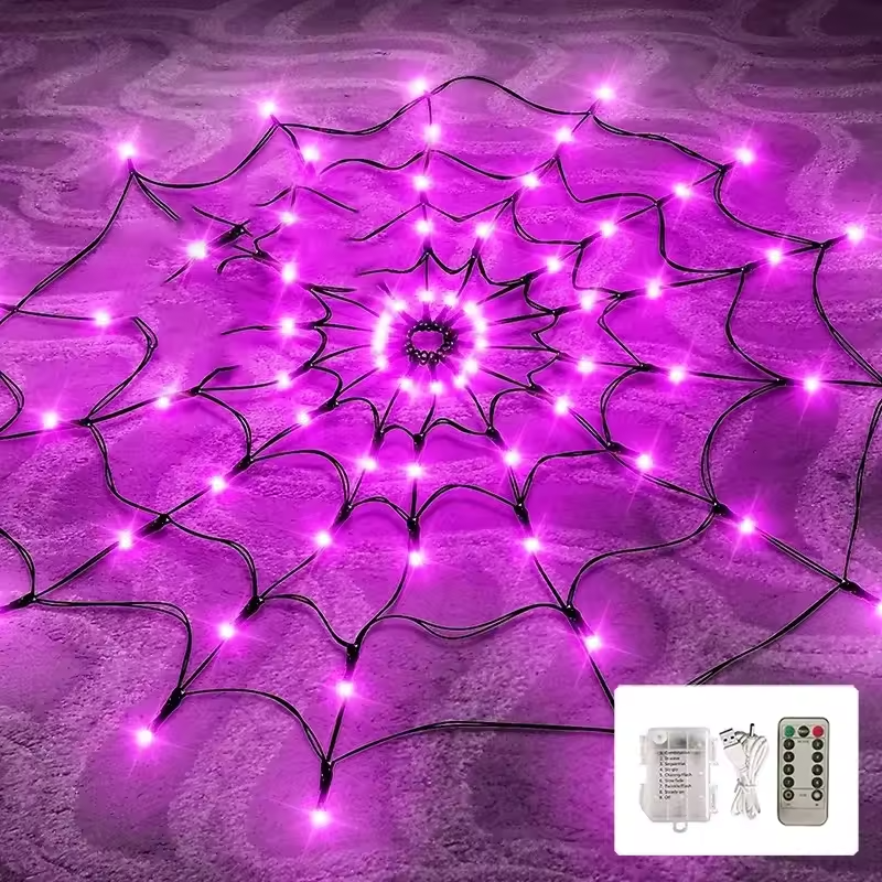 WebaGlow – Halloween-edderkoppespindslys med uhyggelig charme