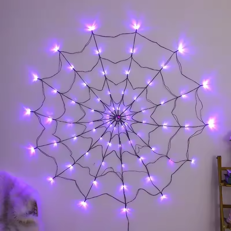 WebaGlow – Halloween-edderkoppespindslys med uhyggelig charme