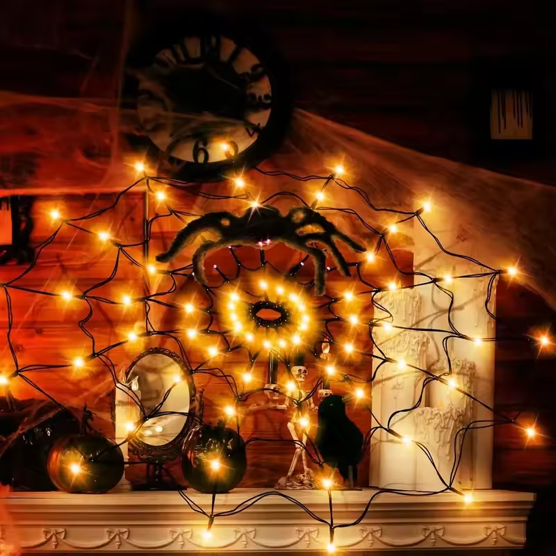 WebaGlow – Halloween-edderkoppespindslys med uhyggelig charme