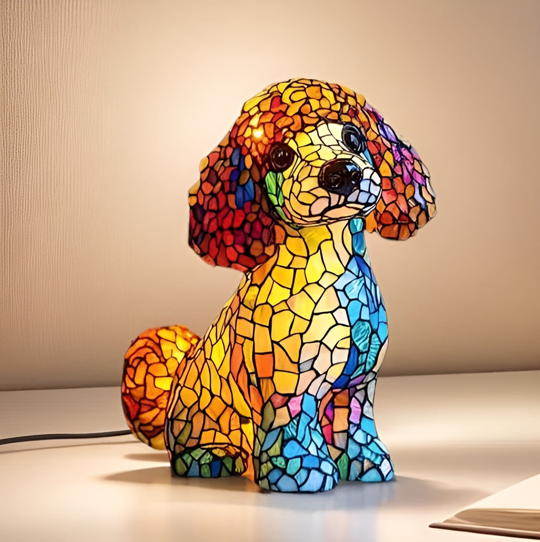 Mimi - Glasmalet Lampe
