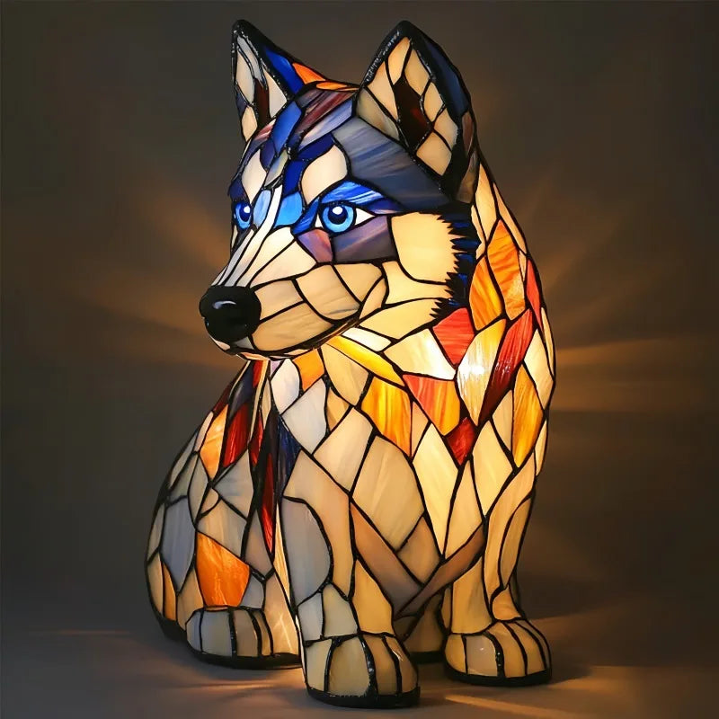 Max - Glasmalet Lampe