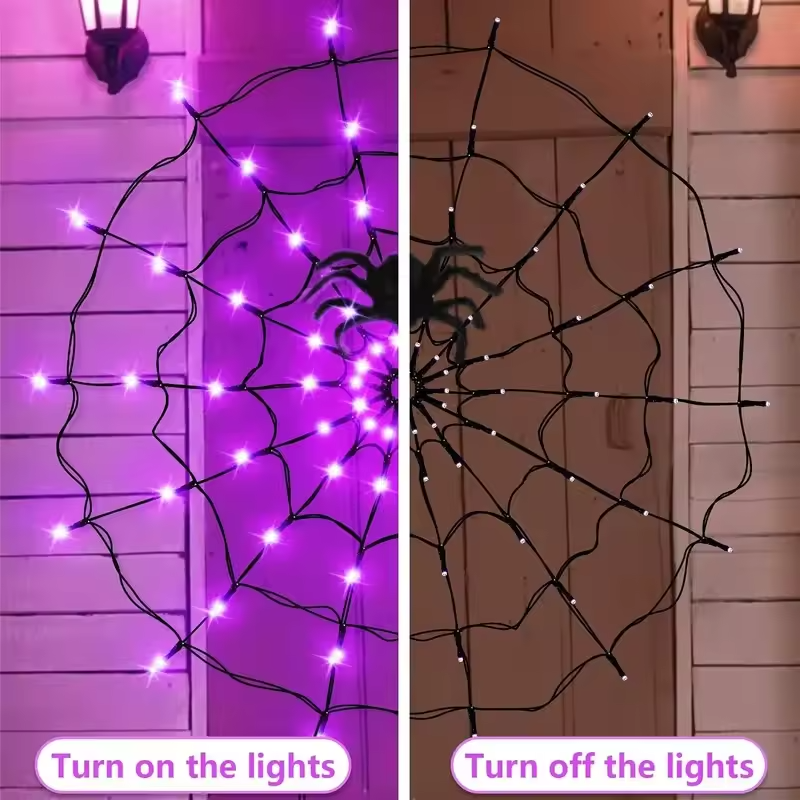 WebaGlow – Halloween-edderkoppespindslys med uhyggelig charme