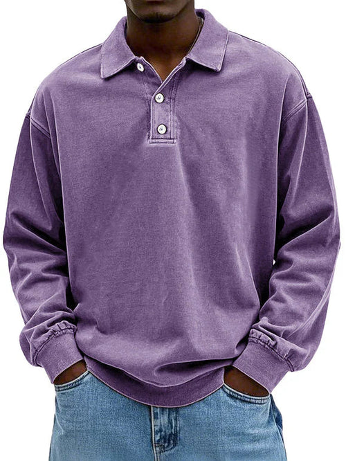 Elvarno™ |  Vintage langærmet skjorte
