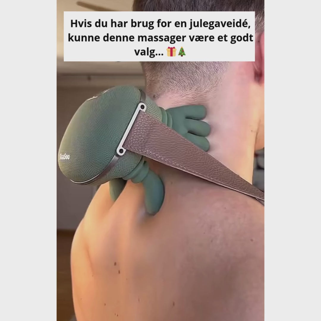 Bærbar massager til nakke og ryg