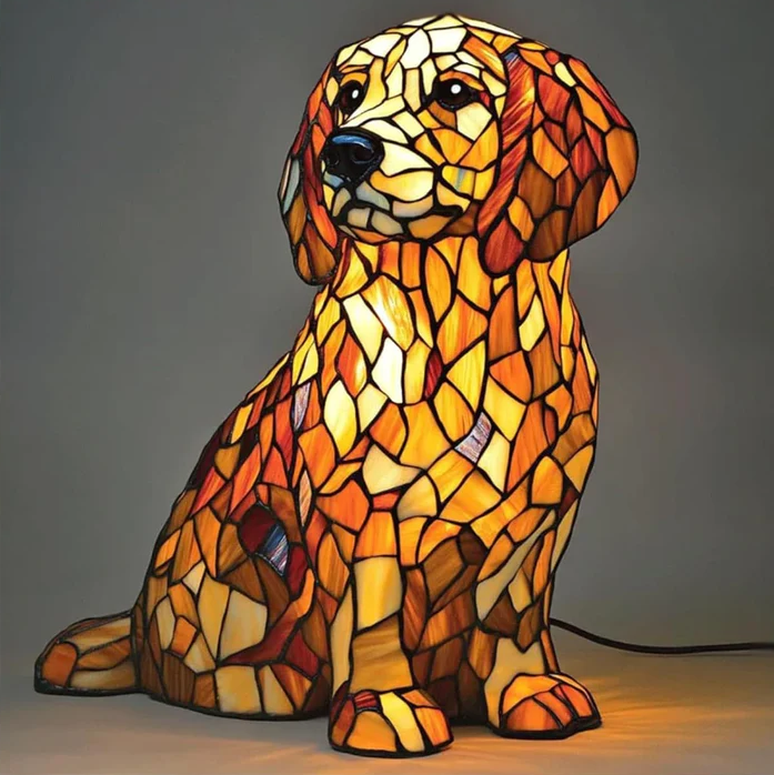 Nala - Glasmalet Lampe